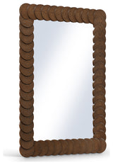 Revolve Oak Veneer Mirror, Brown, Rectangular
