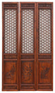 Set of 3 Mid-Century Honeycomb Chinese Panels