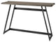 46" Faux Wrap Leg Modern Industrial Entry Table - Grey Wash