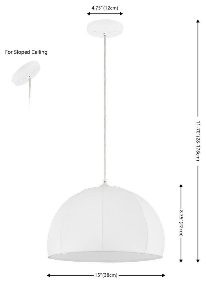 Safavieh Neami 15" Pendant, White