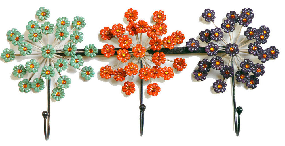 Sculptural Flower Hooks