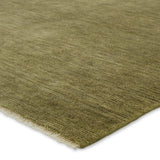Jaipur Living Origin Knotted Solid Area Rug, Green, 6'x9'