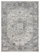 Frances Medallion Woven Area Rug/Runner, Gray, Gray, 5' x 7'