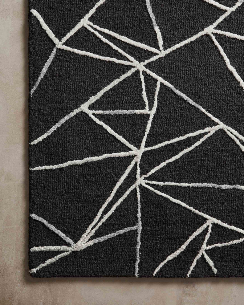 Verve VER-03 Black / Ivory 18" x 18" Sample Swatch