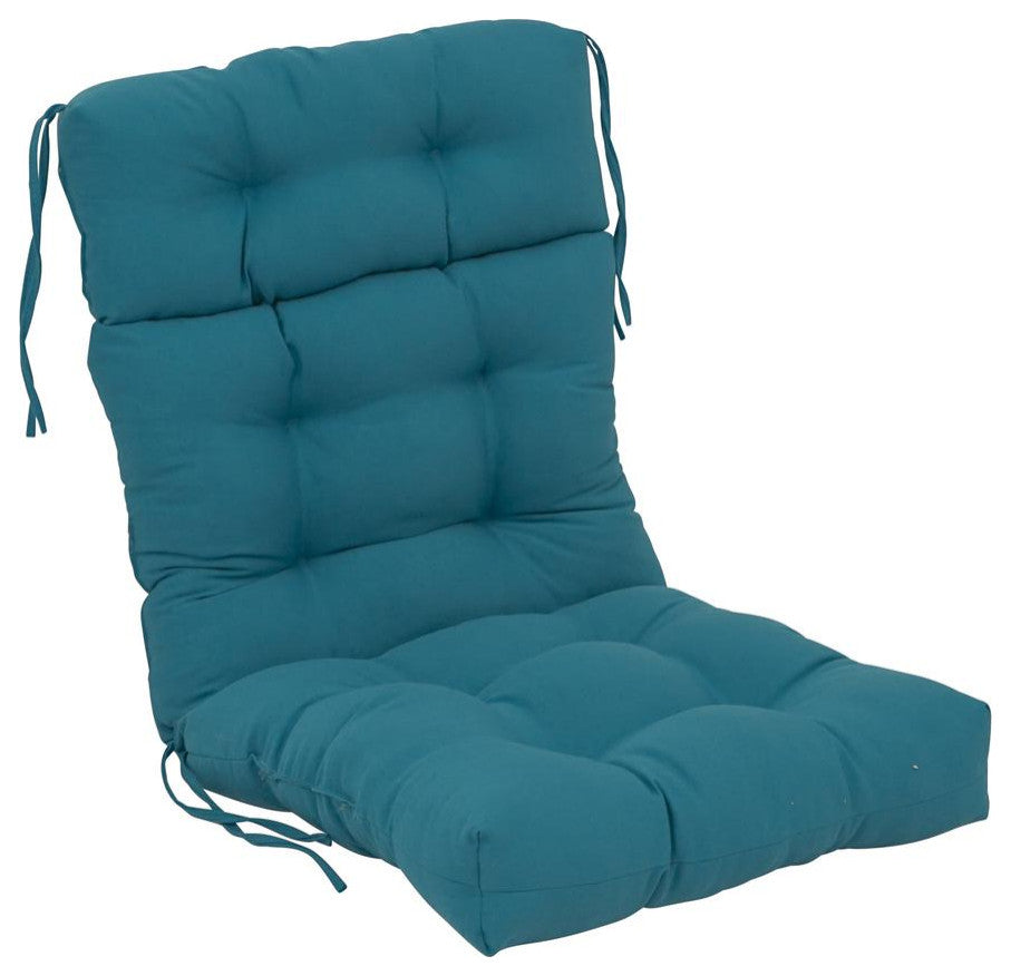 20-inch by 42-inch Solid Twill Tufted Chair Cushion