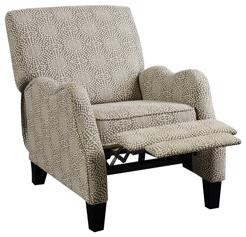 Madison Park Hoffman Eclectic Saules Push Back Recliner Lounge Chair