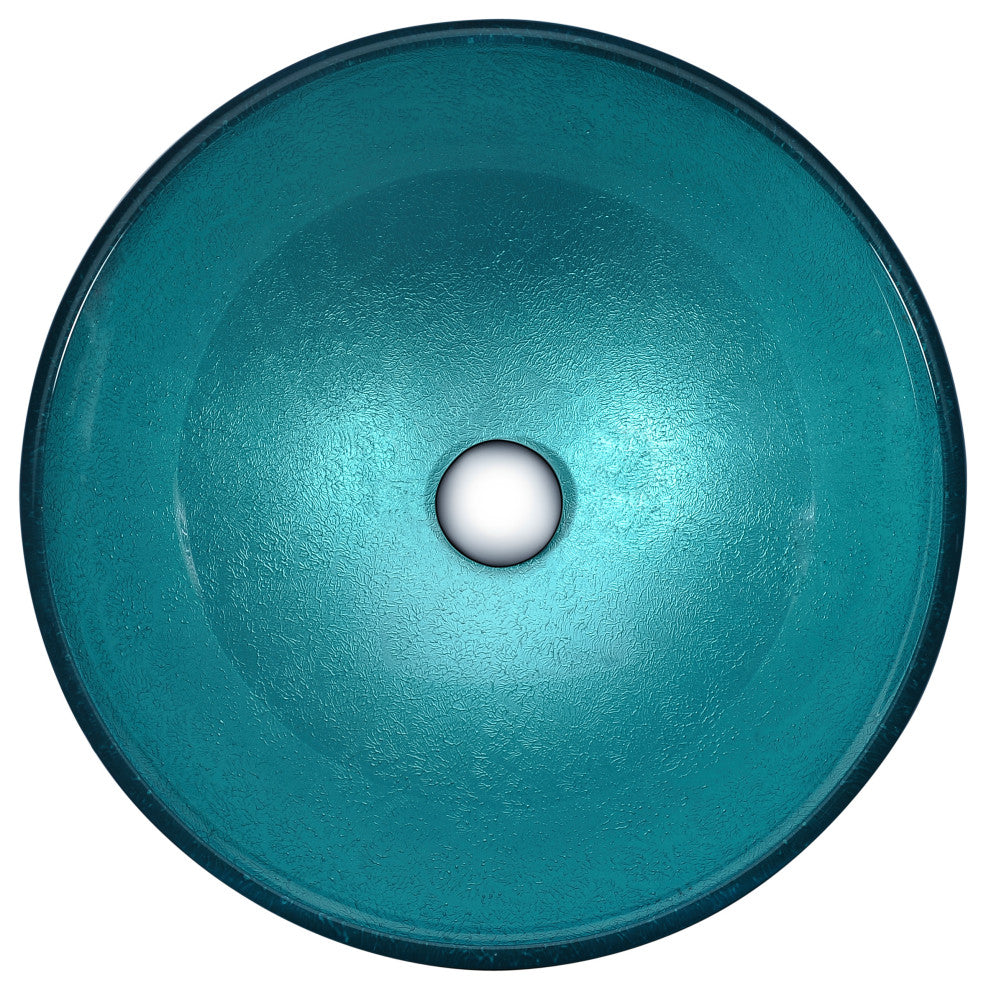 ANZZI Gardena Series Deco-Glass Bathroom Vessel Sink