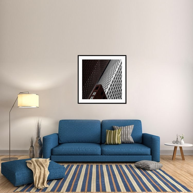 "In Tribulation" Framed Digital Print by Gilbert Claes, 44x44"