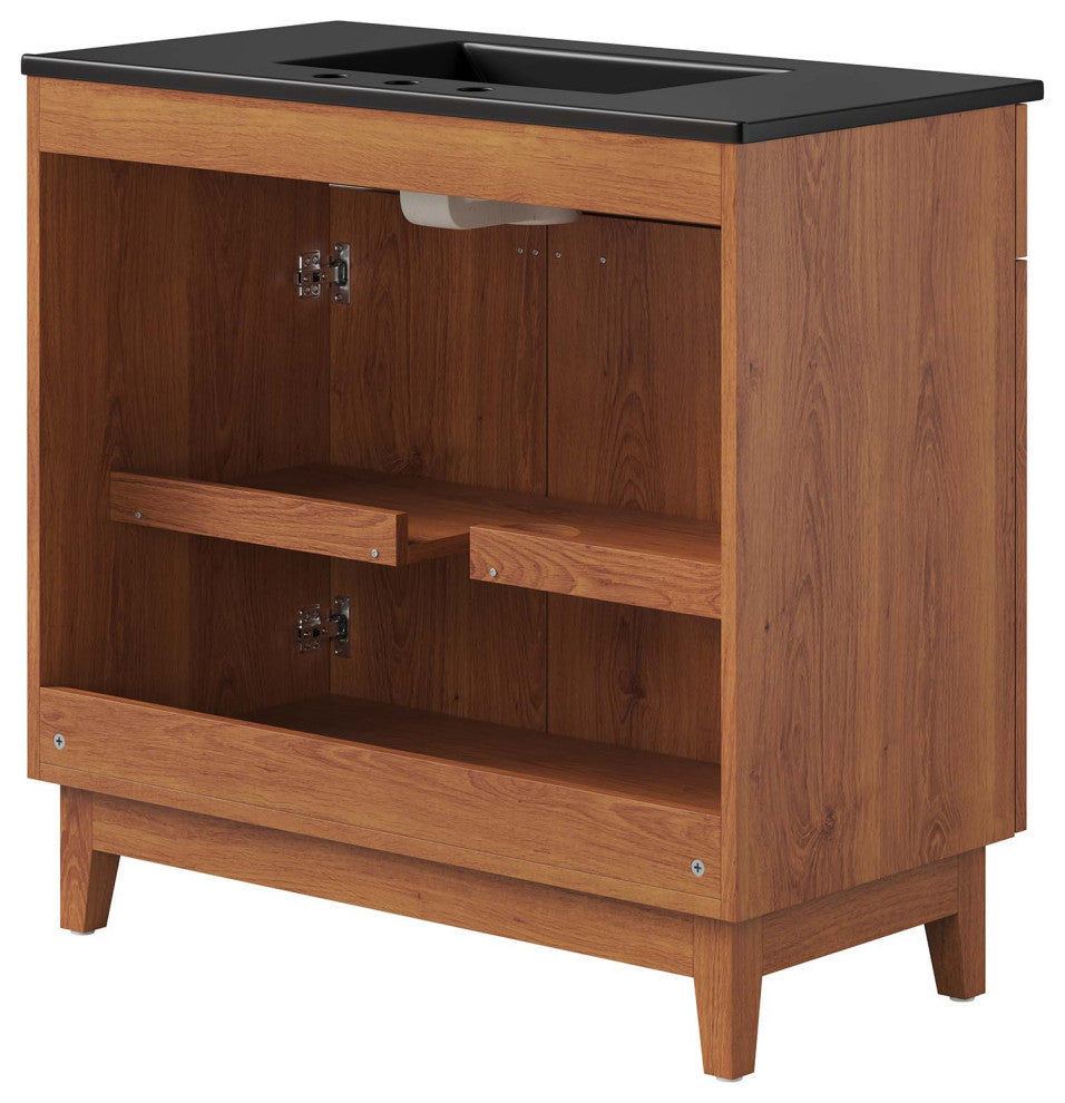 Miles 36" Bathroom Vanity - Black Walnut