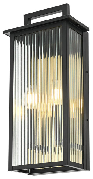 Home Living 8.5" Outdoor Wall Sconce, Black