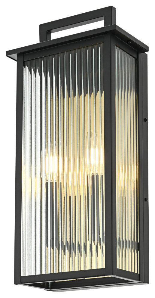 Home Living 8.5" Outdoor Wall Sconce, Black