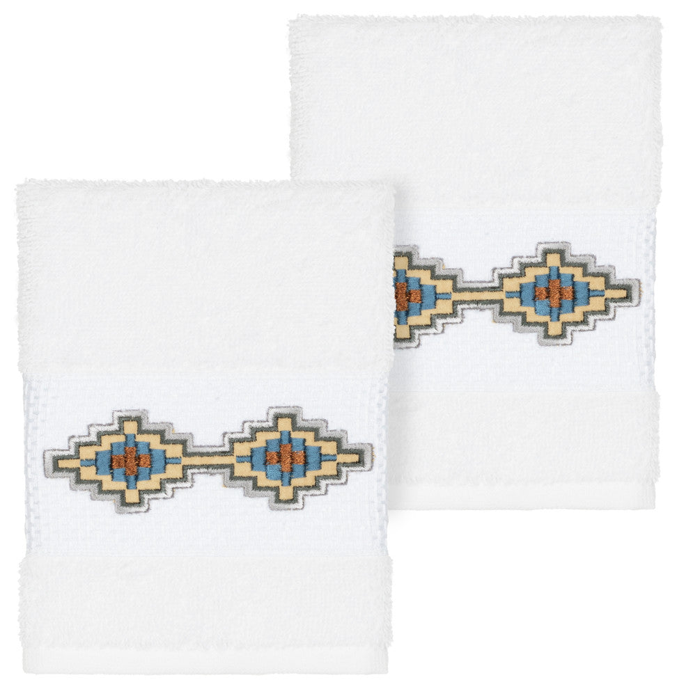 Gianna 2 Piece Embellished Washcloth Set