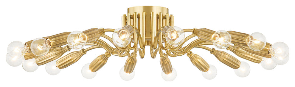 Barney 18 Light Semi Flush