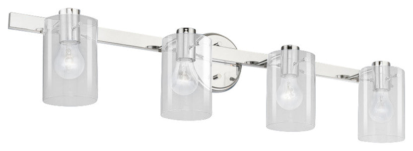 Munich 4 Light Polished Chrome Vanity Sconce
