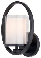 Vaxcel Lighting W0466 11" Tall Outdoor Wall Sconce - Black