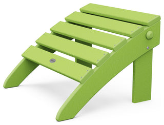 Polywood Classic Folding Ottoman, Lime