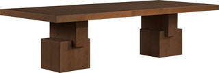 Anzio Oak Veneer Dining Table, Brown