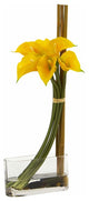 Nearly Natural 18" Calla Lily with Bamboo Artificial Arrangement