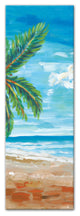 Beach Scene  12x36 Canvas Wall Art