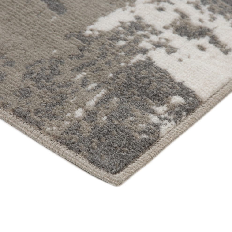 Alpine Ehra Power-Loomed Polypropylene Area Rug, Ivory, 5'3" X 7'6"