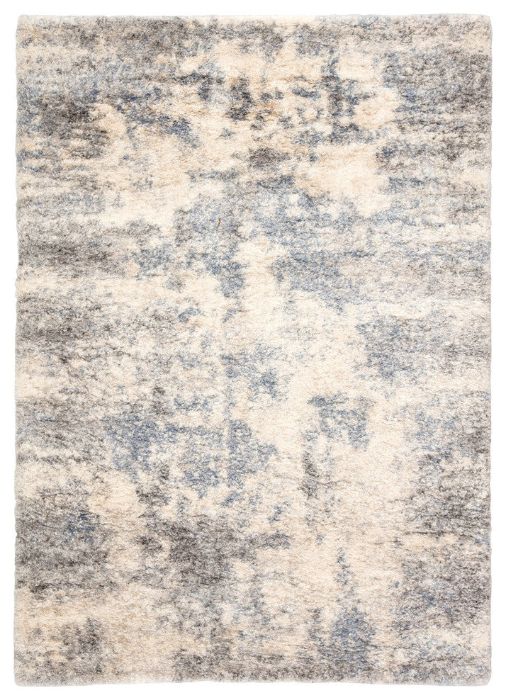 Jaipur Living Harmony Abstract Gray/Blue Rug, 5'3"x7'7"