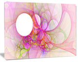 Light Pink Angel Wings on White, Oversized Abstract Canvas Art Print, 60x40