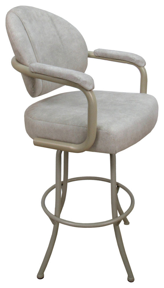 Swivel Counter 26", 30" or Extra Tall 34" Metal Bar Stool M-70, Outlier Stucco - Beige, 34"