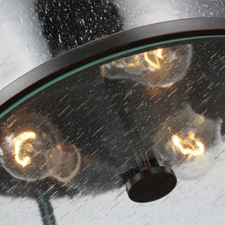 Generation Lighting OL7633 Dakota 3 Light 14"W Flush Mount Drum - Espresso