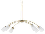Quorum International 6877-6 Wallinger 6 Light 48 - Aged Brass