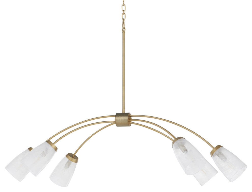Quorum International 6877-6 Wallinger 6 Light 48 - Aged Brass