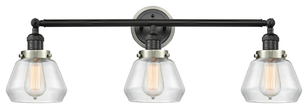 INNOVATIONS 205BK-BPSN-HRSN-G172 3-Light Bath Vanity Light Matte Black