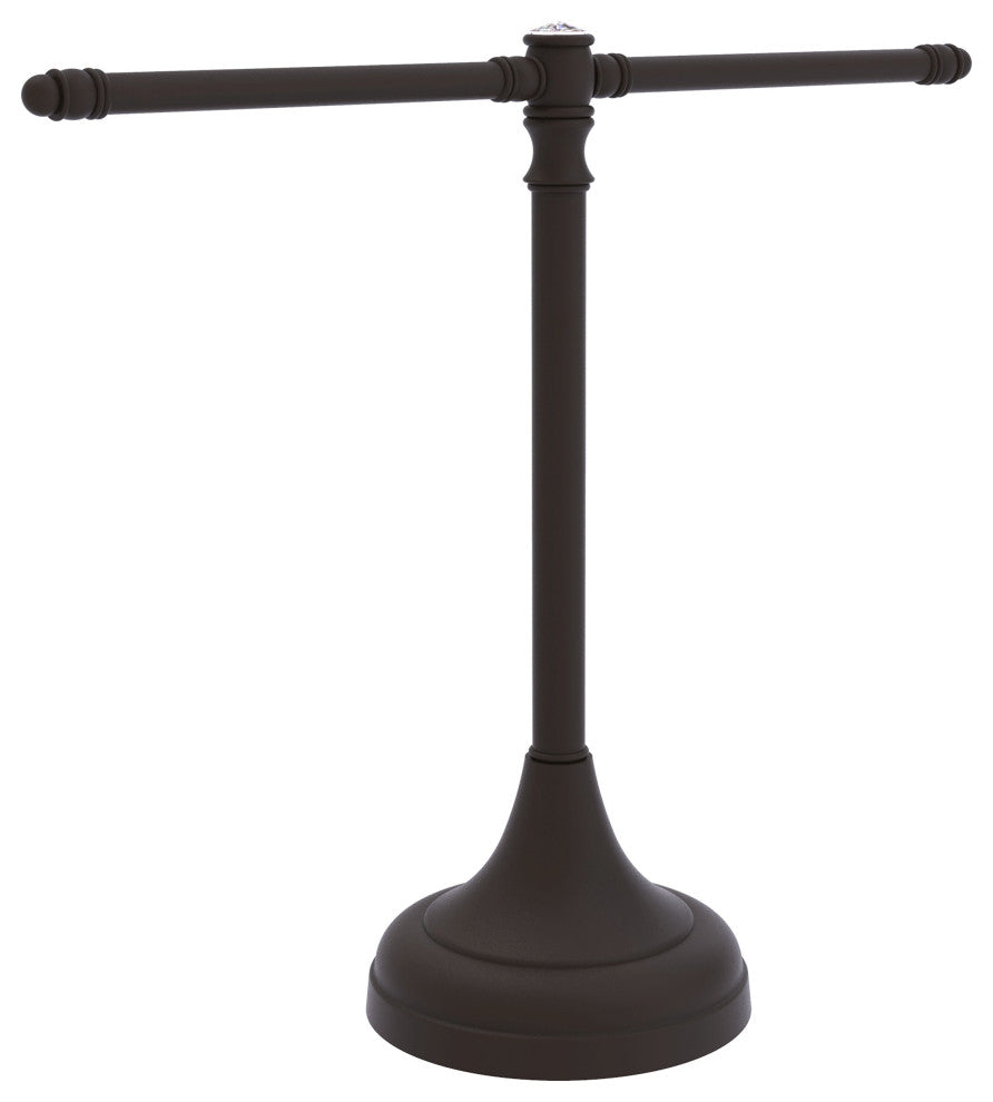 Carolina Crystal Guest Towel Stand, Oil Rubbed Bronze
