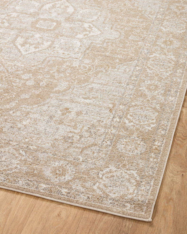 Loloi II Odette Beige / Silver 18" x 18" Sample Rug