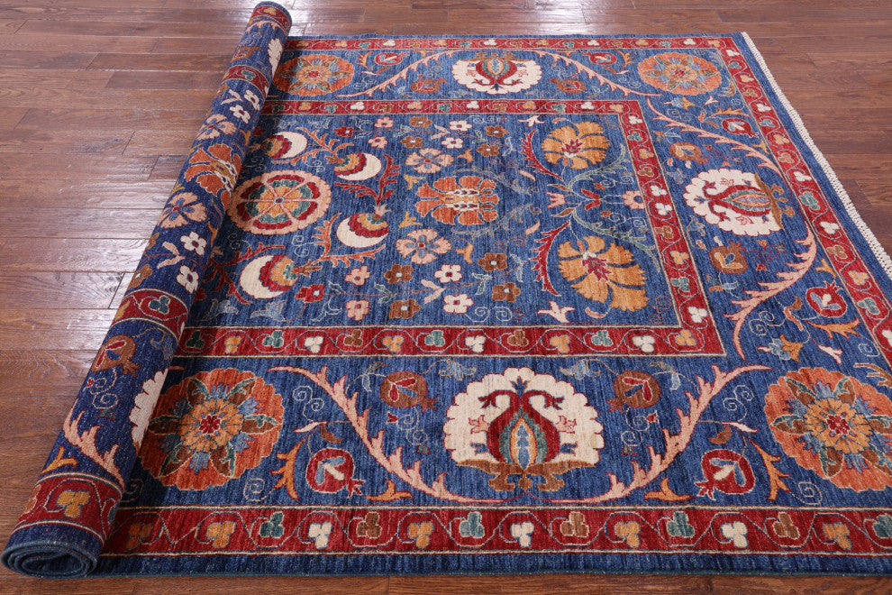 William Morris Hand-Knotted Wool Rug 6' 9" X 10' 0" Q5183