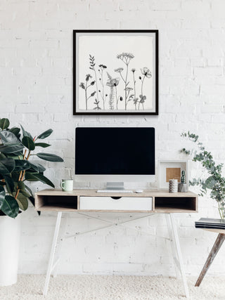 "All About Poppies" Framed Painting Print