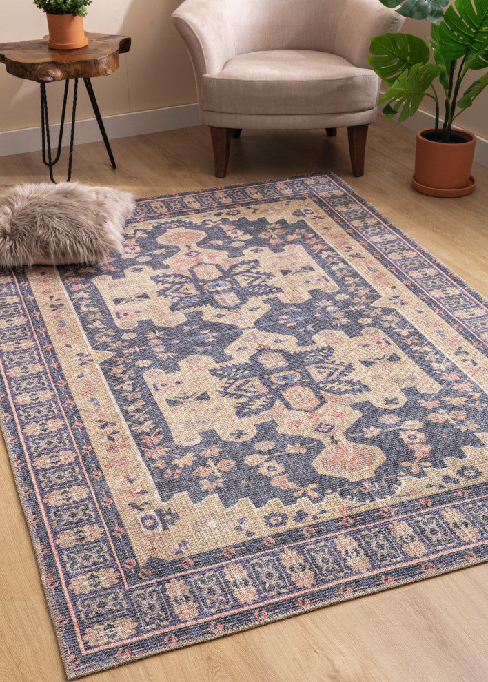 VER03 Vera Purple Power Loomed Indoor Area Rug, Purple, 10' X 13'