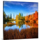 "Square Fall" Wrapped Canvas Art Print, 24"x24"x1.5"