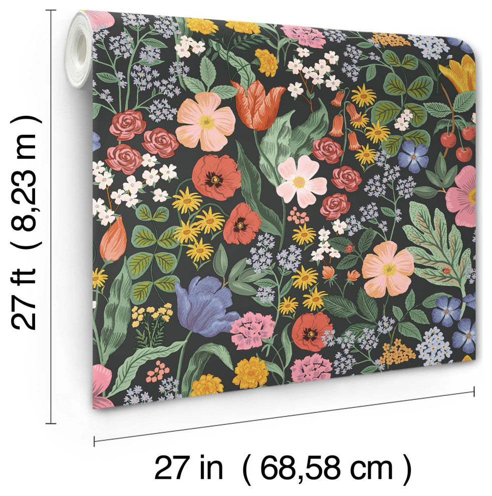 Blossom Black Wallpaper