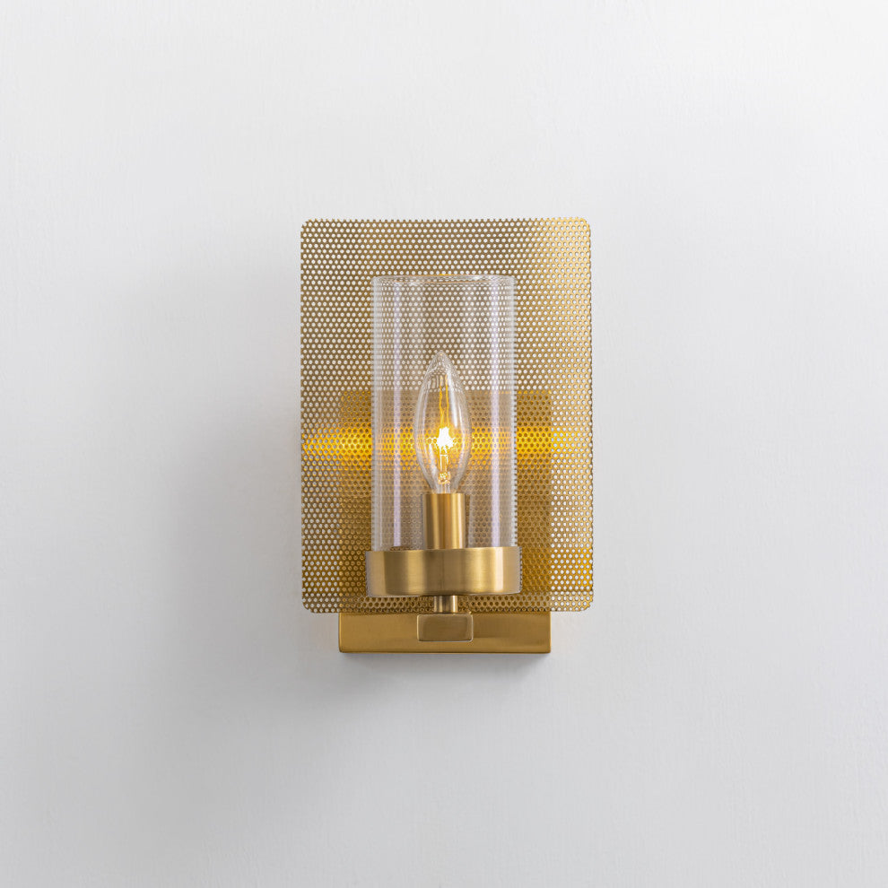 Aurelia 1 Light Wall Sconce Brass