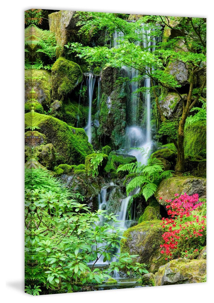 "Heavenly Falls" Painting Print on Canvas