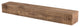 Solid Timber Fireplace Mantel, Aged Oak, 72"