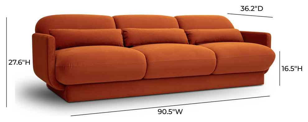 Azale Sofa, Rust