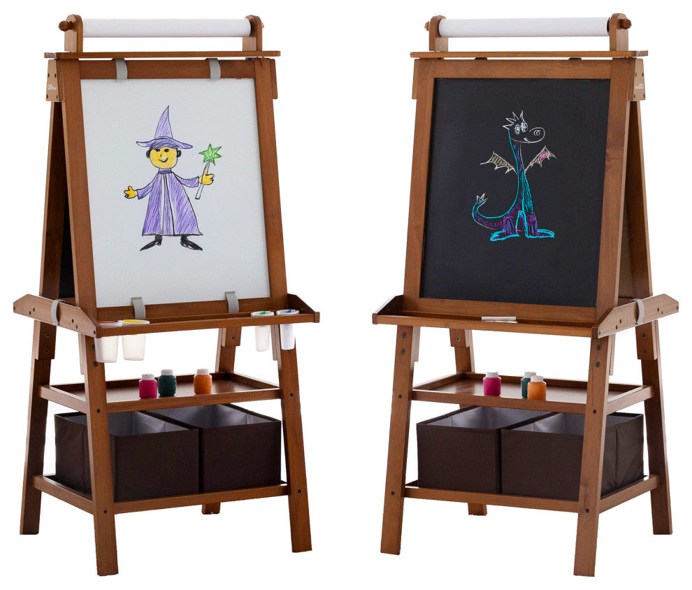 Little Partners Deluxe Learn and Play Art Center, Espresso