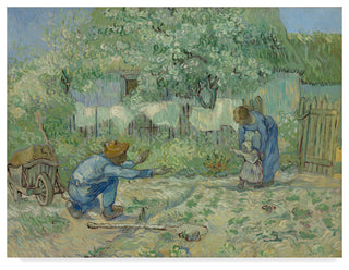 Vincent Van Gogh 'First Steps After Millet' Canvas Art, 32"x24"