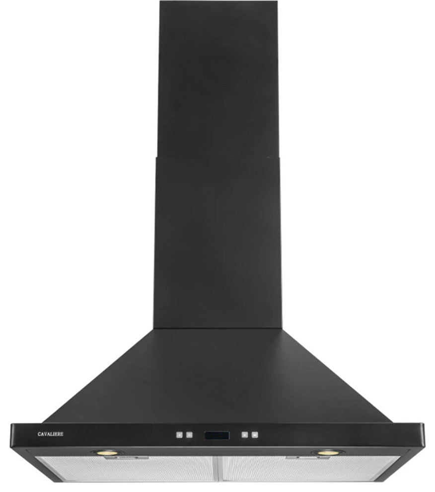 CAVALIERE 30" Wall Mounted Range Hood 900 CFM Black Finish LED