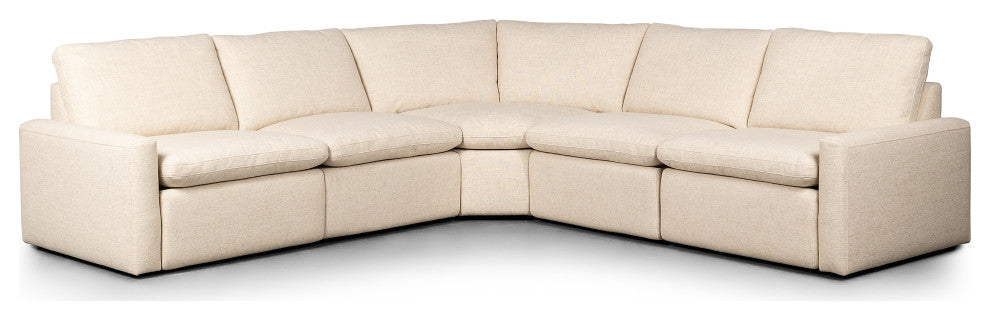 Tillery Power Recliner 5-Piece Sectional, Antigo Natural