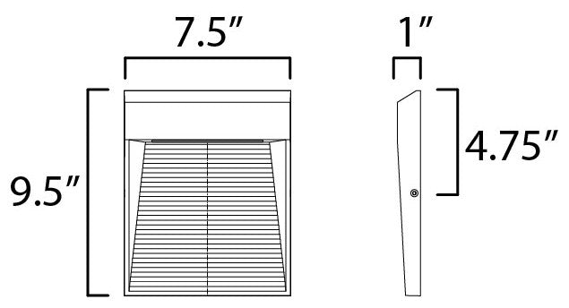 ET2 E41556 Steps 10" Tall Outdoor Wall Sconce - Antique Bronze