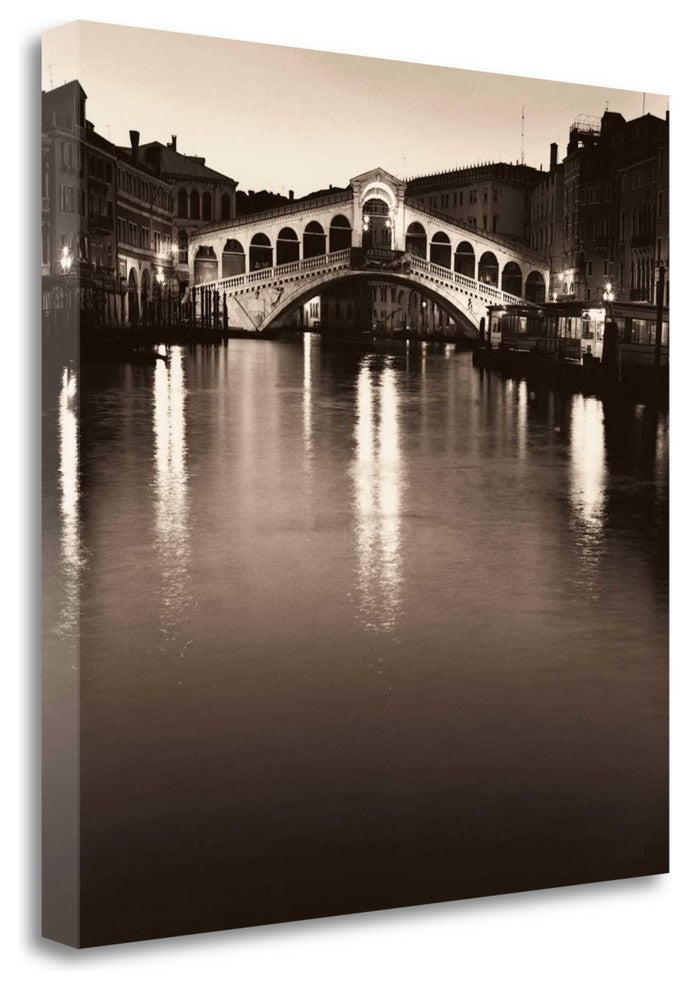 "Ponte Rialto Di Notte" By Alan Blaustein, Giclee Print on Gallery Wrap Canvas