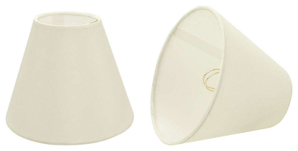 Aspen Creative 32123-X Hardback Empire Clip-On Lamp Shade, Ivory 3" x 6" x 5", P