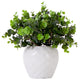 11in. Artificial Boxwood Plant with Decorative Planter